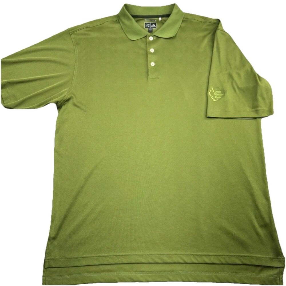 Adidas Golf Climacool Polo Shirt Men’s XL Red Lime Green Set Embroidered - Picture 9 of 13